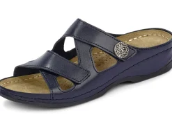 ELENA EDEN, bequeme Damen-Pantoletten, Weite G, mit Klettverschluss