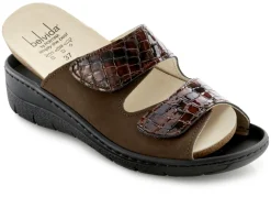 ELENA EDEN, bequeme Damen-Pantoletten, Weite H, mit herausnehmbarem Fußbett