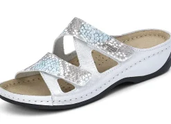 ELENA EDEN, bequeme Damen-Pantoletten, Weite G, mit Klettverschluss