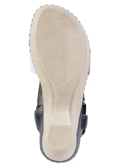 ELENA EDEN, elegante Damen-Sandaletten, Weite H, mit Klettspange