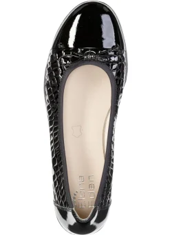 ELENA EDEN, elegante Damen-Ballerinas, Weite G, mit Gummizug