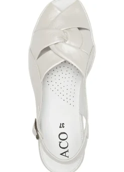 ELENA EDEN, elegante Damen-Sandalen, Weite G, aus Leder