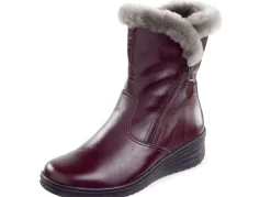 ELENA EDEN, gefütterte Damen-Stiefeletten, Winterschuhe, Weite H, mit Lammfell
