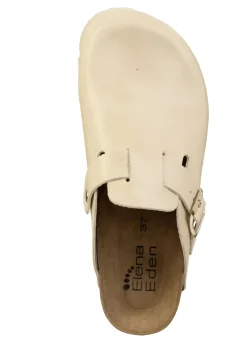 ELENA EDEN, klassische Damen-Clogs, Weite H, mit Klettspange