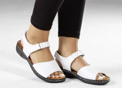 ELENA EDEN, modische Damen-Sandalen, Weite G, mit Klettverschluss