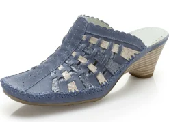 ELENA EDEN Mokassin-Sabot mit Kontrast-Durchzügen