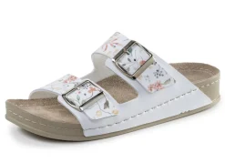 ELENA EDEN Pantolette aus teilweise floral bedrucktem Synthetik