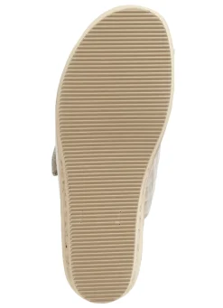 ELENA EDEN Pantolette aus krokogeprägtem Lack- und Nappaleder