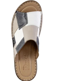 ELENA EDEN Pantolette mit dezenter Knitter-Struktur