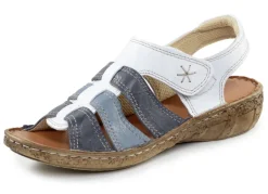 ELENA EDEN Sandale aus Nappaleder mit dezenter Knitter-Struktur