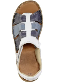 ELENA EDEN Sandale aus Nappaleder mit dezenter Knitter-Struktur