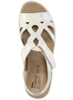 ELENA EDEN, schicke Damen-Sandalen, Weite H, mit herausnehmbarem Fußbett