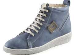 ELENA EDEN Schnür-Bootie aus Nubukleder, mit Leder-Applikation