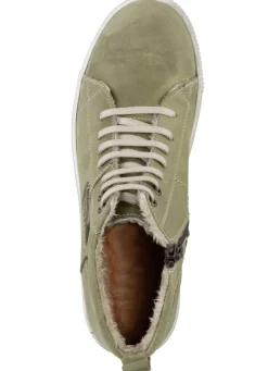 ELENA EDEN Schnür-Bootie aus Nubukleder, mit Leder-Applikation