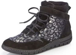 ELENA EDEN Schnür-Bootie aus Veloursleder