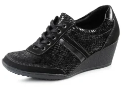 ELENA EDEN Schnürschuh mit Nappaleder-Besätzen