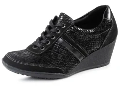 ELENA EDEN Schnürschuh mit Nappaleder-Besätzen