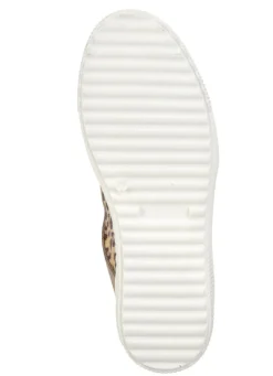 ELENA EDEN Schnürschuh mit cognacfarbenem Leo-Print