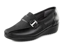 ELENA EDEN Slipper aus Nappaleder und geprägtem Lackleder