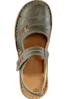 ELENA EDEN Slipper aus Nappaleder mit Knitter-Struktur