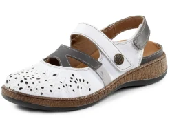 ELENA EDEN Slipper aus teilweise geprägtem Nappaleder