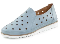 ELENA EDEN Slipper aus weichem Nappaleder mit Lochungen