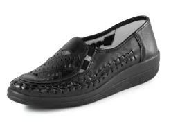 ELENA EDEN Slipper luftig durchbrochen und mit Flechtdurchzug