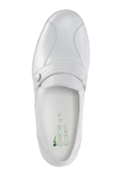 ELENA EDEN Slipper mit Zier-Knopf und Elastikeinsatz