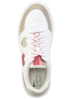 ELENA EDEN Sneaker mit niedlichen Herzchen besetzt