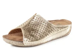 ELENA EDEN, sommerliche Damen-Pantoletten, aus Leder