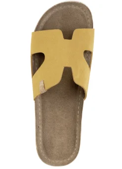 ELENA EDEN, sommerliche Damen-Pantoletten, aus Leder