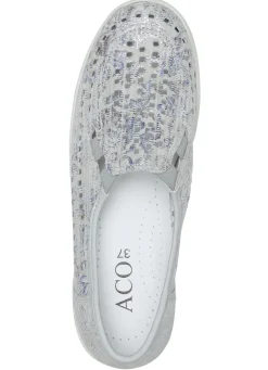 ELENA EDEN, sommerliche Damen-Slipper, Weite G, mit herausnehmbarem Fußbett