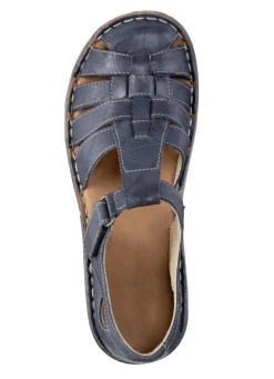 ELENA EDEN, sommerliche Damen-Slipper, Weite G, mit Klettspange