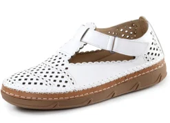 ELENA EDEN, sommerliche Damen-Slipper, Weite H, mit Klettverschluss