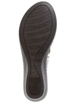 ELENA EDEN, sommerliche Damen-Pantoletten, aus Leder