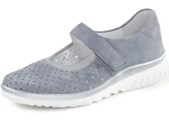 ELENA EDEN Spangenschuh aus Veloursleder mit luftigen Durchbrüchen