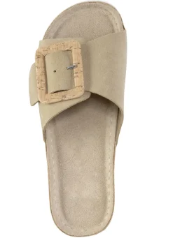 ELENA EDEN, trendige Damen-Pantoletten, aus Leder