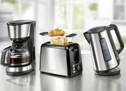 Emerio Frühstücksserie mit Applikationen aus Edelstahl