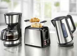 Emerio Frühstücksserie mit Applikationen aus Edelstahl