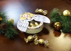 Engelsdose mit aufklappbaren Flügeln