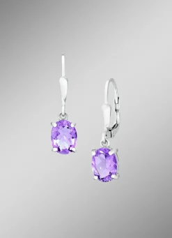 Entzückende Ohrhänger mit echt Amethyst
