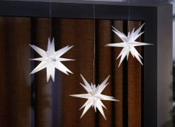 3er Set LED-Sterne, mit Timerfunktion