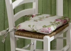 2er-Set Sitzkissen mit Schleifenbändern