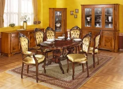 Esszimmer-Möbel mit Wurzelholzfurnier