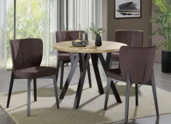 Esszimmermöbel Tulip mit Textilbezug