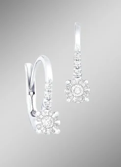 Exquisite Ohrringe mit 24 Brillanten