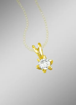 Exquisiter Solitär-Anhänger mit Brillant