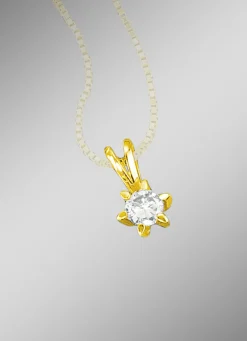 Exquisiter Solitär-Anhänger mit Brillant