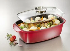 Extra hoher Aluguss-Bräter von King mit Antihaft-Beschichtung