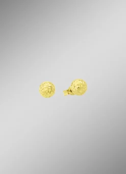 Facettierte Ohrstecker aus Gold